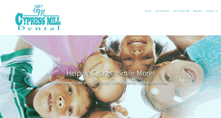 Desktop Screenshot of cypressmilldental.com