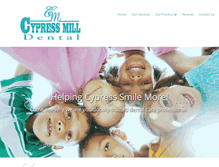 Tablet Screenshot of cypressmilldental.com